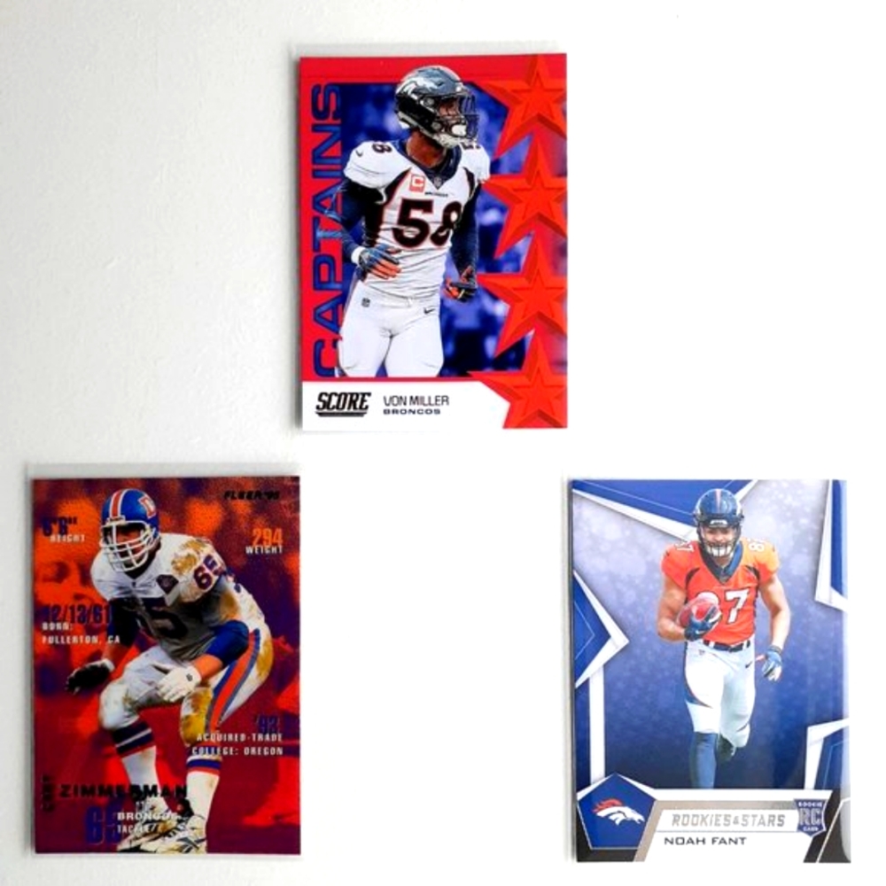 Denver Broncos  9 Card Lot - FTBL [10_1] - Picture 3 of 8